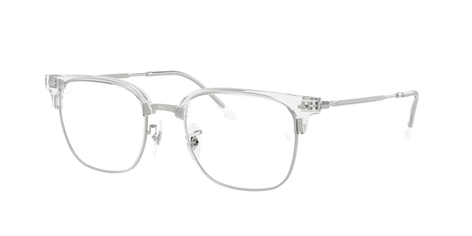 Ray-Ban New Clubmaster 7216 Eyeglasses - Blue On Gunmetal - view 9
